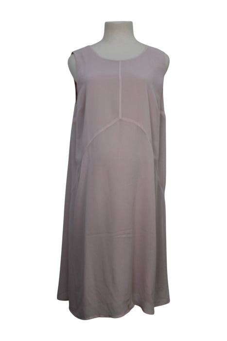 A Peach Sleeveless Dresses from Seraphine in size Maternity-M for maternity. (Front View)