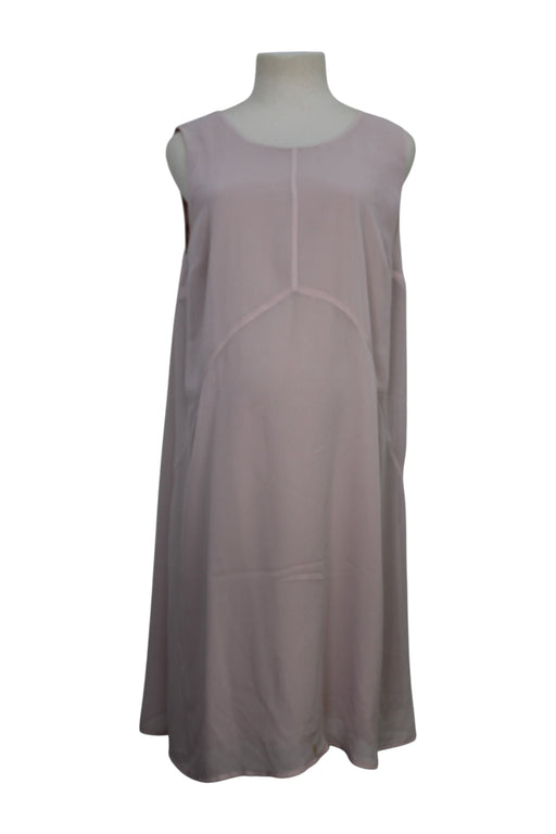 A Peach Sleeveless Dresses from Seraphine in size Maternity-M for maternity. (Front View)