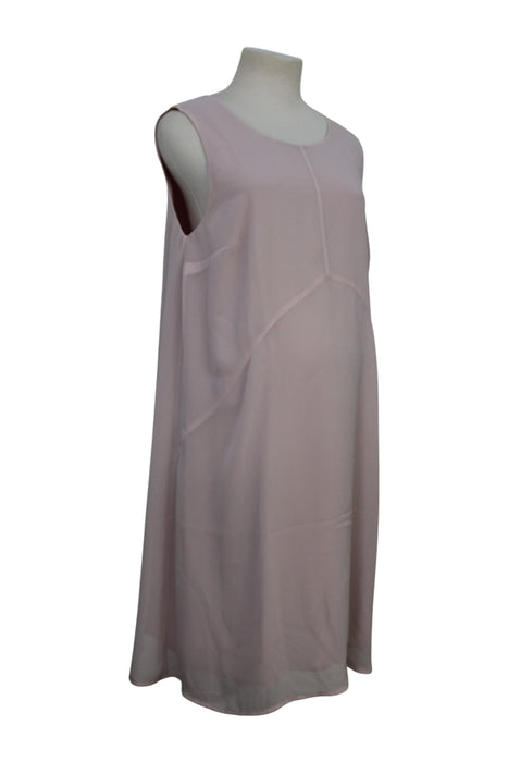 A Peach Sleeveless Dresses from Seraphine in size Maternity-M for maternity. (Back View)