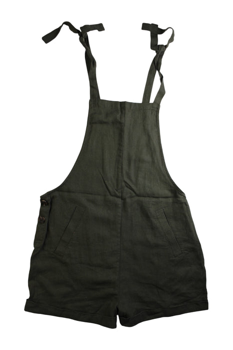 A Green Long Overalls from Seraphine in size Maternity-XS for maternity. (Front View)