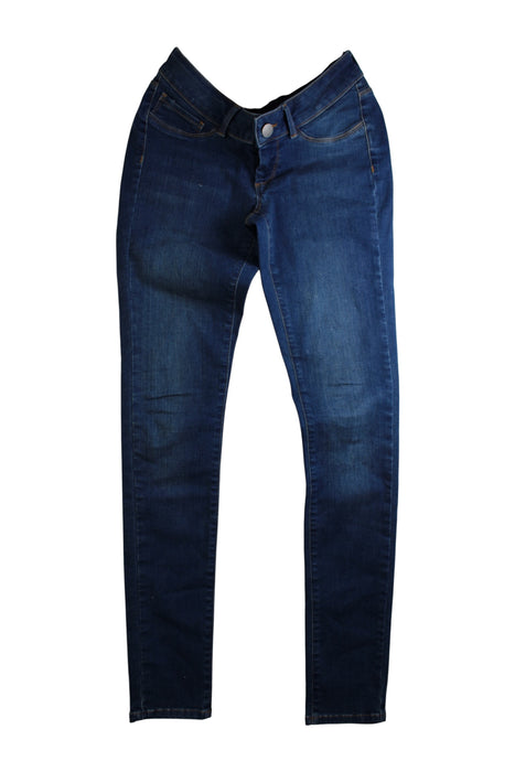 A Navy Jeans from Seraphine in size Maternity-XS for maternity. (Front View)