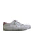 A White Sneakers from Polo Ralph Lauren in size 9Y for girl. (Front View)
