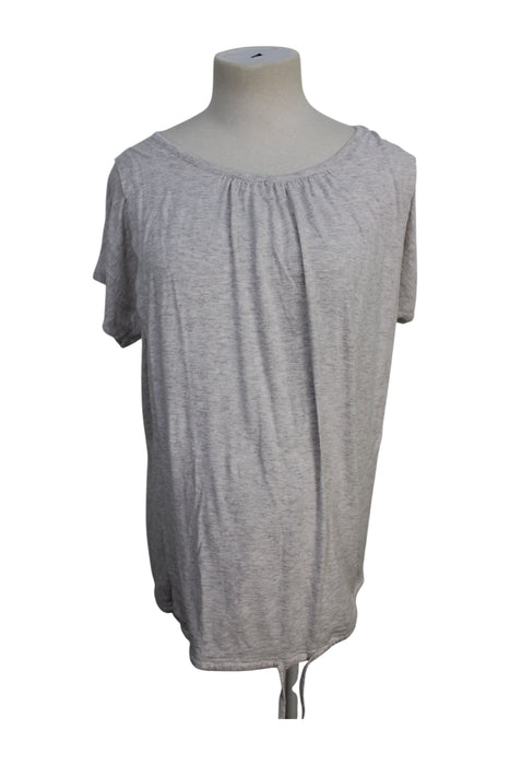 A Grey Short Sleeve Tops from Seraphine in size Maternity-XS for maternity. (Front View)