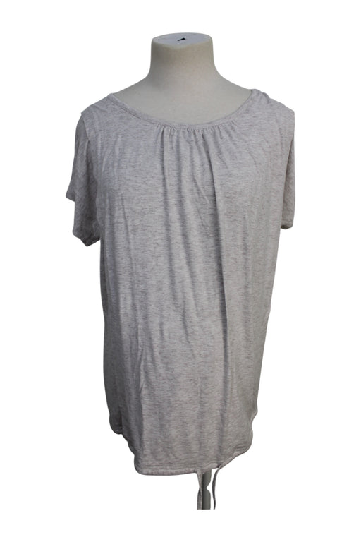 A Grey Short Sleeve Tops from Seraphine in size Maternity-XS for maternity. (Front View)