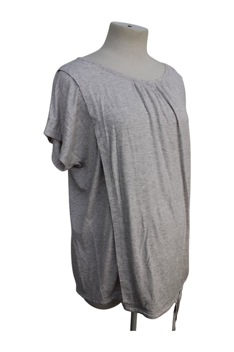 A Grey Short Sleeve Tops from Seraphine in size Maternity-XS for maternity. (Back View)