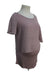 A Pink Short Sleeve Tops from Seraphine in size Maternity-XS for maternity. (Back View)