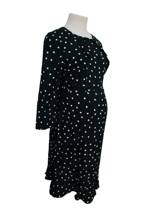 A Black Long Sleeve Dresses from Seraphine in size Maternity-XS for maternity. (Back View)