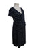 A Black Short Sleeve Dresses from Seraphine in size Maternity-S for maternity. (Back View)