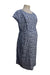 A Blue Short Sleeve Dresses from Seraphine in size Maternity-S for maternity. (Back View)