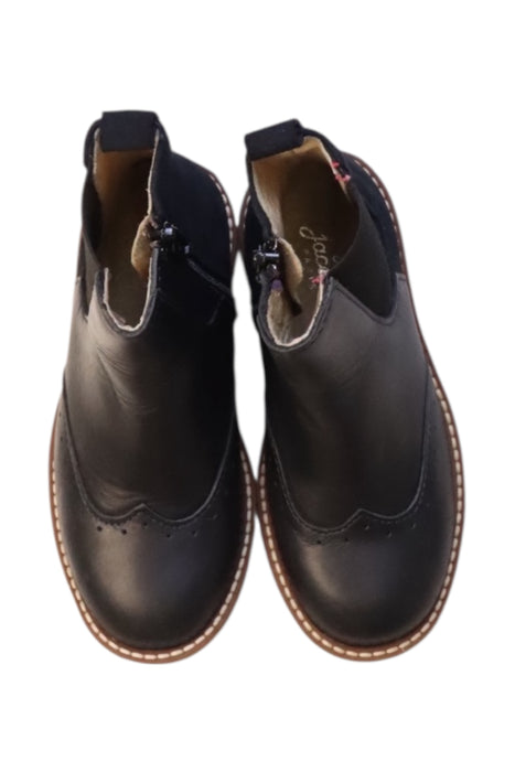 A Navy Casual Boots from Jacadi in size 4T for girl. (Back View)