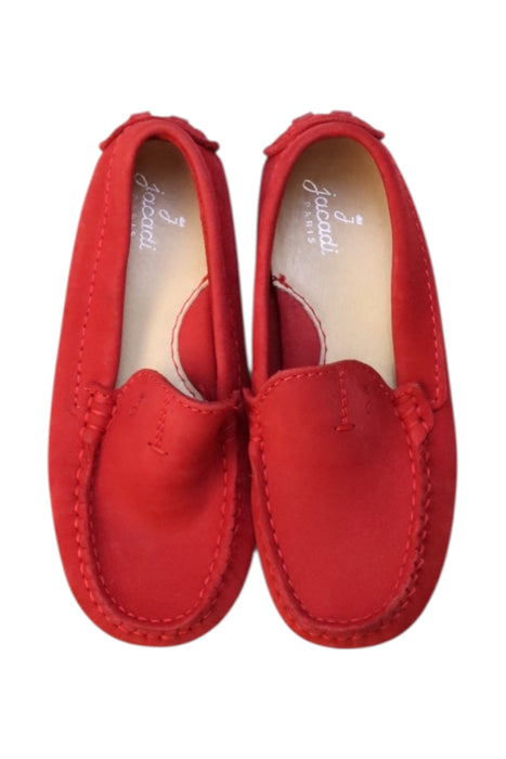 A Red Loafers & Moccasins from Jacadi in size 5T for girl. (Back View)