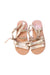 A Gold Sandals from Jacadi in size 3T for girl. (Back View)