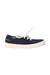 A Navy Sneakers from Jacadi in size 4T for girl. (Front View)