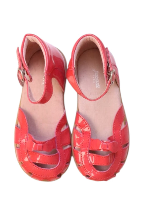 A Pink Sandals from Jacadi in size 18-24M for girl. (Back View)