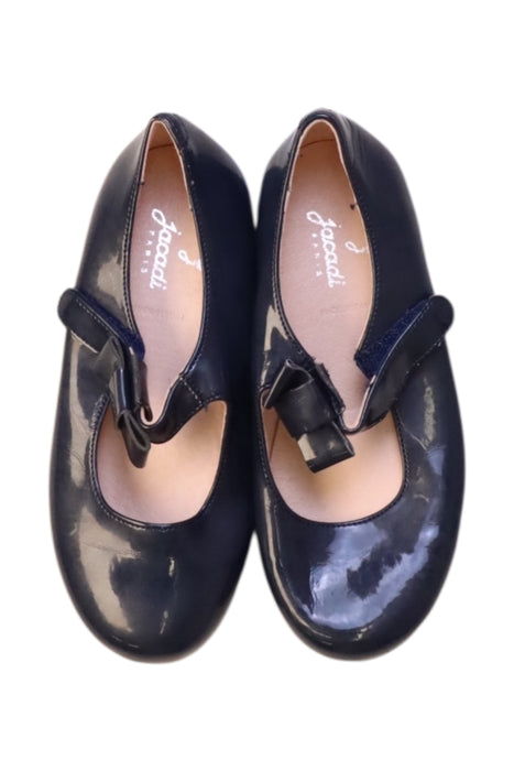 A Navy Flats from Jacadi in size 5T for girl. (Back View)