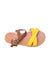 A Brown Sandals from Jacadi in size 4T for girl. (Front View)