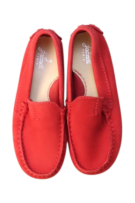 A Red Loafers & Moccasins from Jacadi in size 5T for girl. (Back View)