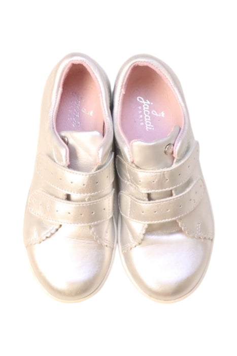 A White Sneakers from Jacadi in size 5T for girl. (Back View)