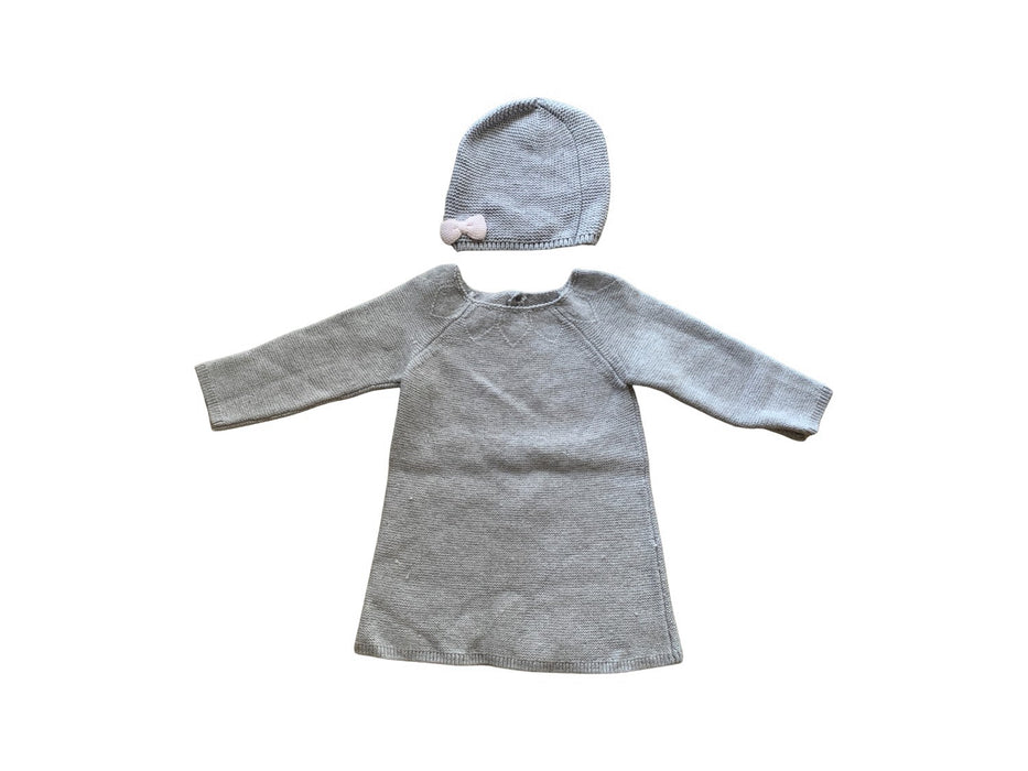 A Grey Long Sleeve Dresses from Jacadi in size 2T for girl. (Front View)