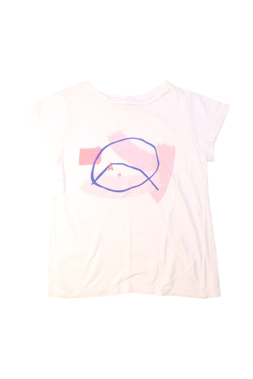 A White Short Sleeve T Shirts from Jacadi in size 8Y for girl. (Front View)