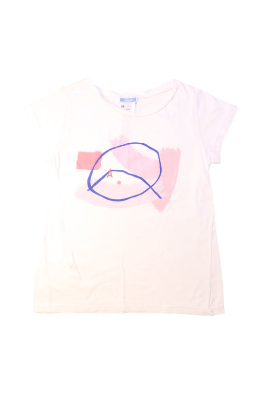 A White Short Sleeve T Shirts from Jacadi in size 10Y for girl. (Front View)