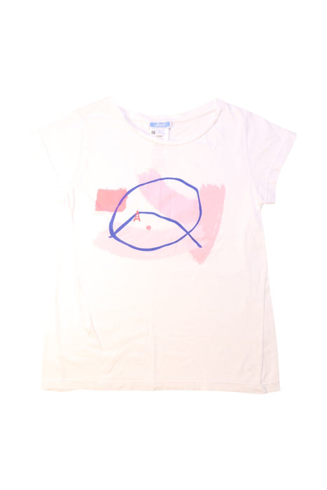 A White Short Sleeve T Shirts from Jacadi in size 10Y for girl. (Front View)