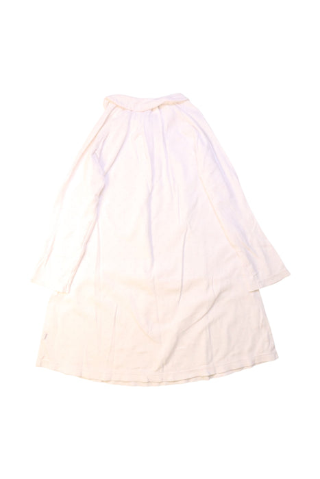 A White Long Sleeve Dresses from Jacadi in size 6T for girl. (Back View)