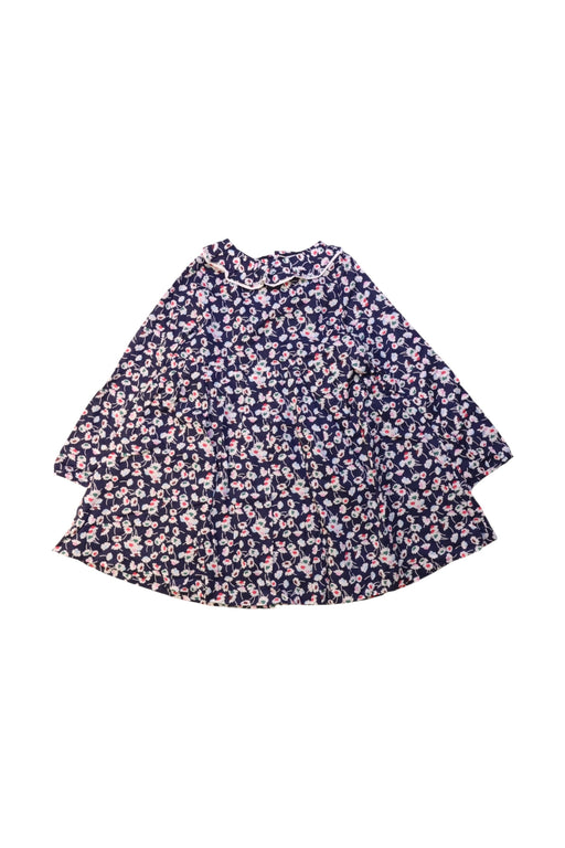 A Multicolour Long Sleeve Dresses from Jacadi in size 3T for girl. (Front View)