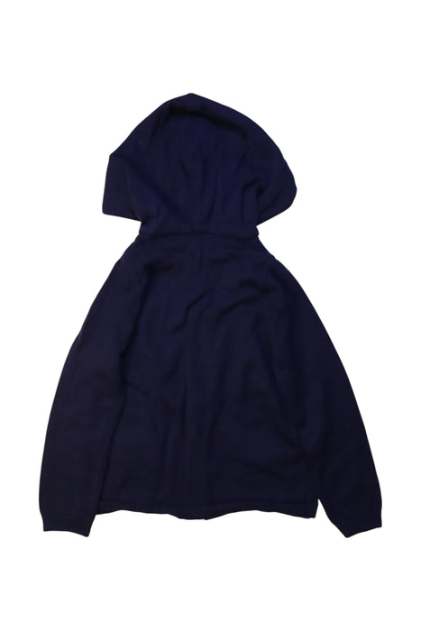 A Navy Hooded Sweatshirts from Jacadi in size 6T for girl. (Back View)
