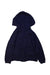 A Navy Hooded Sweatshirts from Jacadi in size 6T for girl. (Back View)