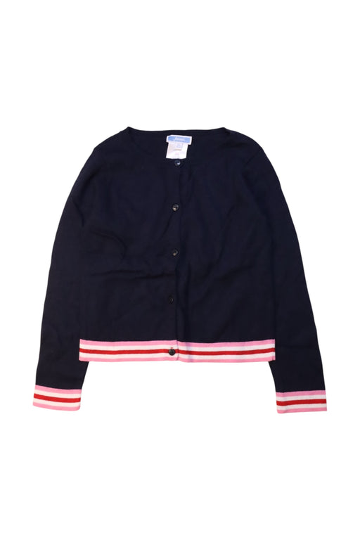 A Navy Cardigans from Jacadi in size 6T for girl. (Front View)