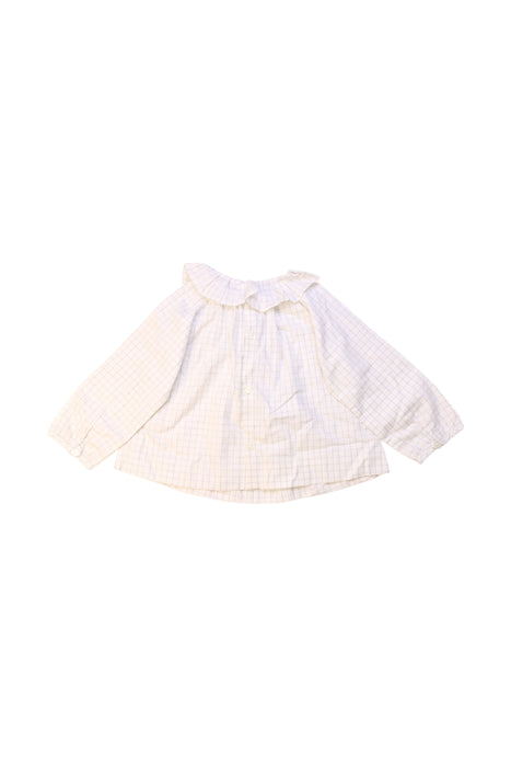 A White Long Sleeve Tops from Jacadi in size 6-12M for girl. (Back View)