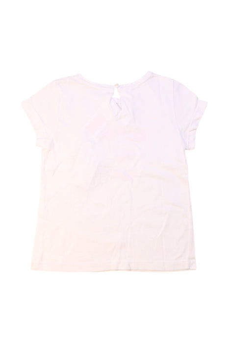 A Pink Short Sleeve T Shirts from Jacadi in size 3T for girl. (Back View)