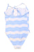 A Blue Swimsuits from Jacadi in size 8Y for girl. (Back View)