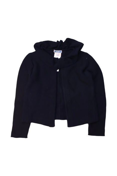 A Navy Cardigans from Jacadi in size 6T for girl. (Front View)