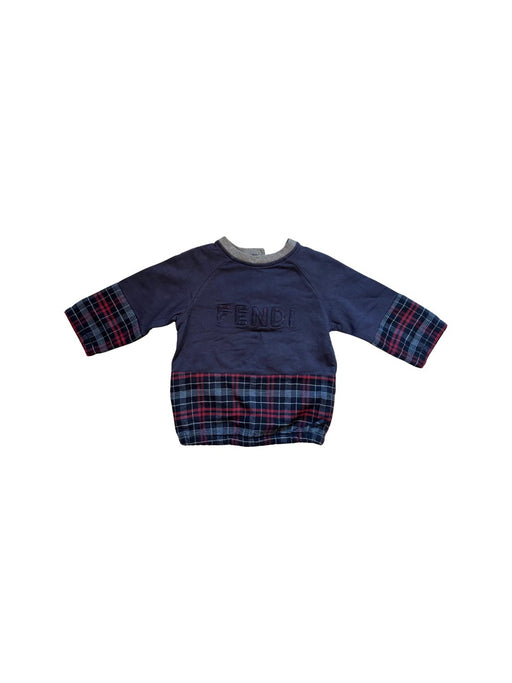 A Navy Long Sleeve Shirts from Fendi in size 12-18M for neutral. (Front View)