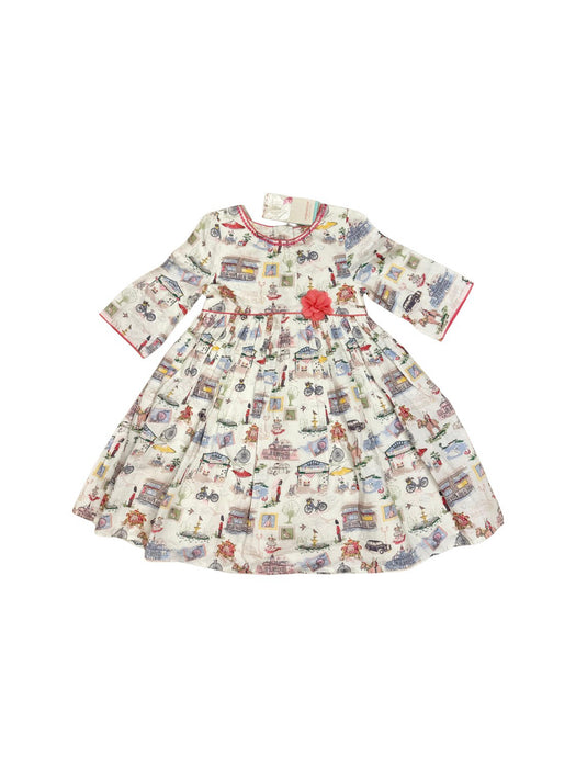 A Multicolour Long Sleeve Dresses from Monsoon in size 6T for girl. (Front View)