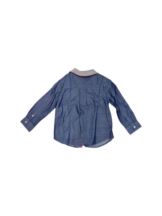 A Blue Long Sleeve Shirts from Nicholas & Bears in size 4T for neutral. (Back View)