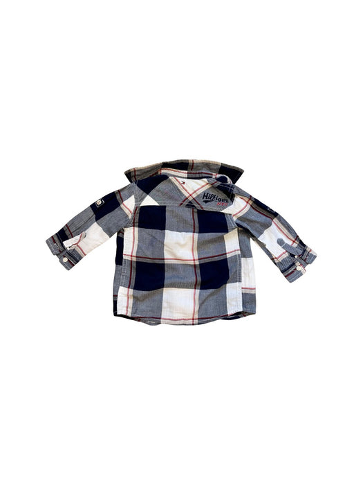 A Blue Long Sleeve Shirts from Tommy Hilfiger in size 6-12M for boy. (Back View)