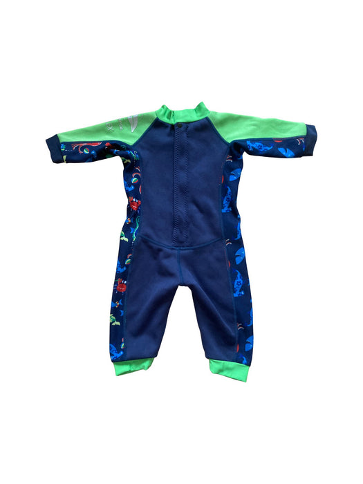 A Blue Swimsuits from Konfidence in size 12-18M for boy. (Back View)