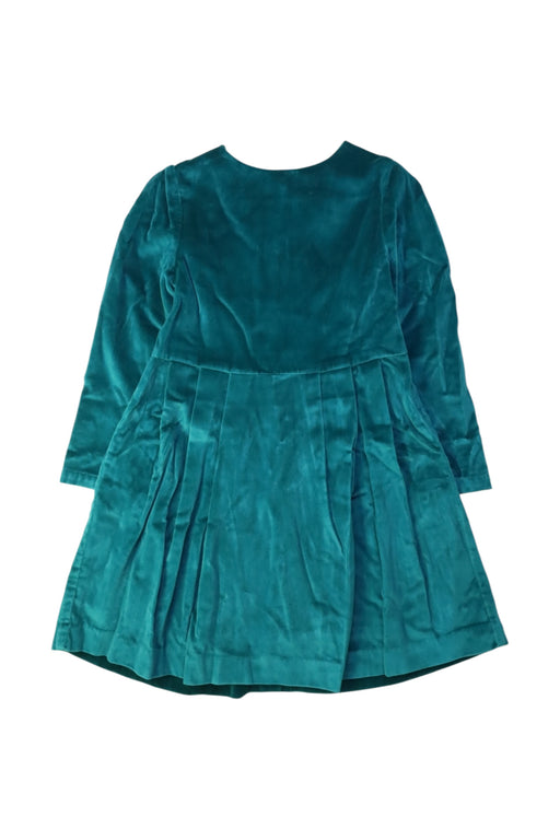 A Teal Long Sleeve Dresses from Jacadi in size 6T for girl. (Front View)