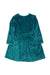 A Teal Long Sleeve Dresses from Jacadi in size 6T for girl. (Back View)