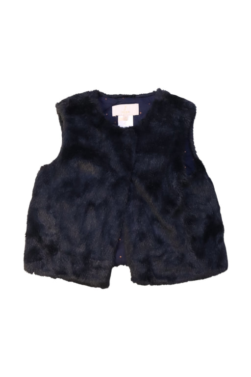 A Black Outerwear Vests from Jacadi in size 5T for girl. (Front View)