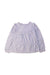 A Blue Long Sleeve Tops from Jacadi in size 6T for girl. (Front View)