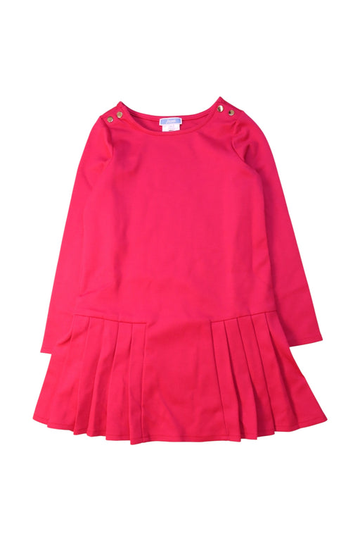 A Red Long Sleeve Dresses from Jacadi in size 5T for girl. (Front View)