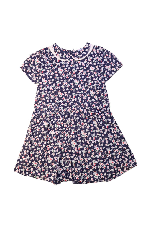A Multicolour Short Sleeve Dresses from Jacadi in size 5T for girl. (Front View)