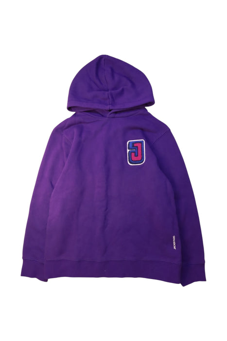 A Purple Hooded Sweatshirts from Jacadi in size 12Y for girl. (Front View)