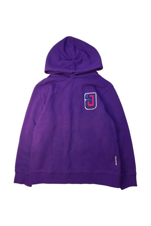 A Purple Hooded Sweatshirts from Jacadi in size 12Y for girl. (Front View)