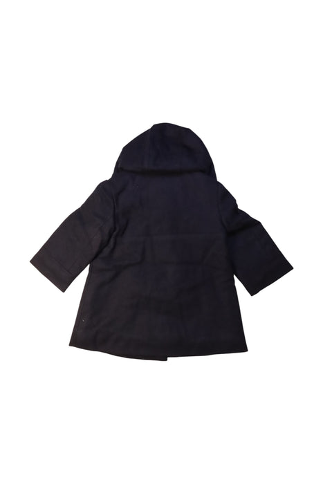 A Black Coats from Jacadi in size 12-18M for girl. (Back View)