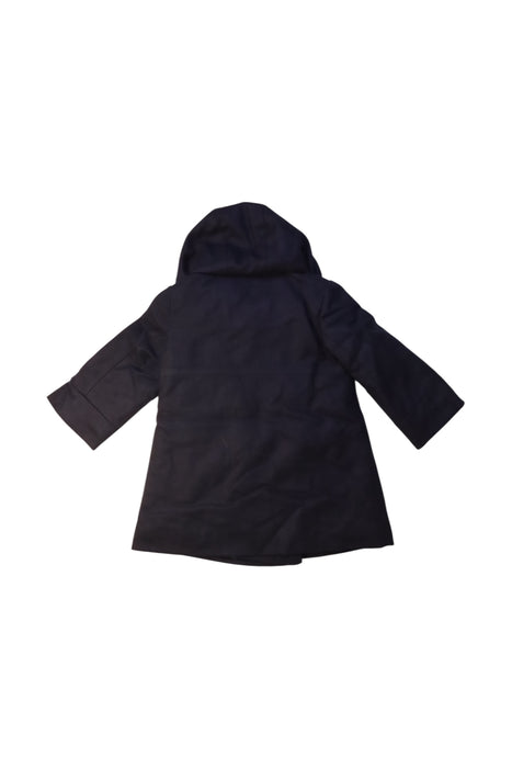A Navy Coats from Jacadi in size 18-24M for girl. (Back View)